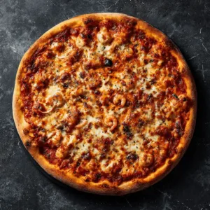 Pizza Garnelen